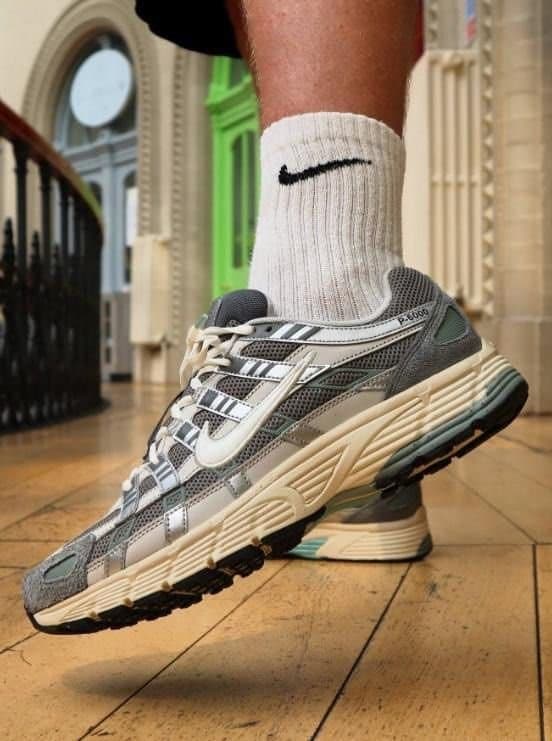 NIKE P-6000 Trainer 'Flat Pewter' - Retro 2000s Mesh Sneaker (FN7509-029) - Thumbnail 3