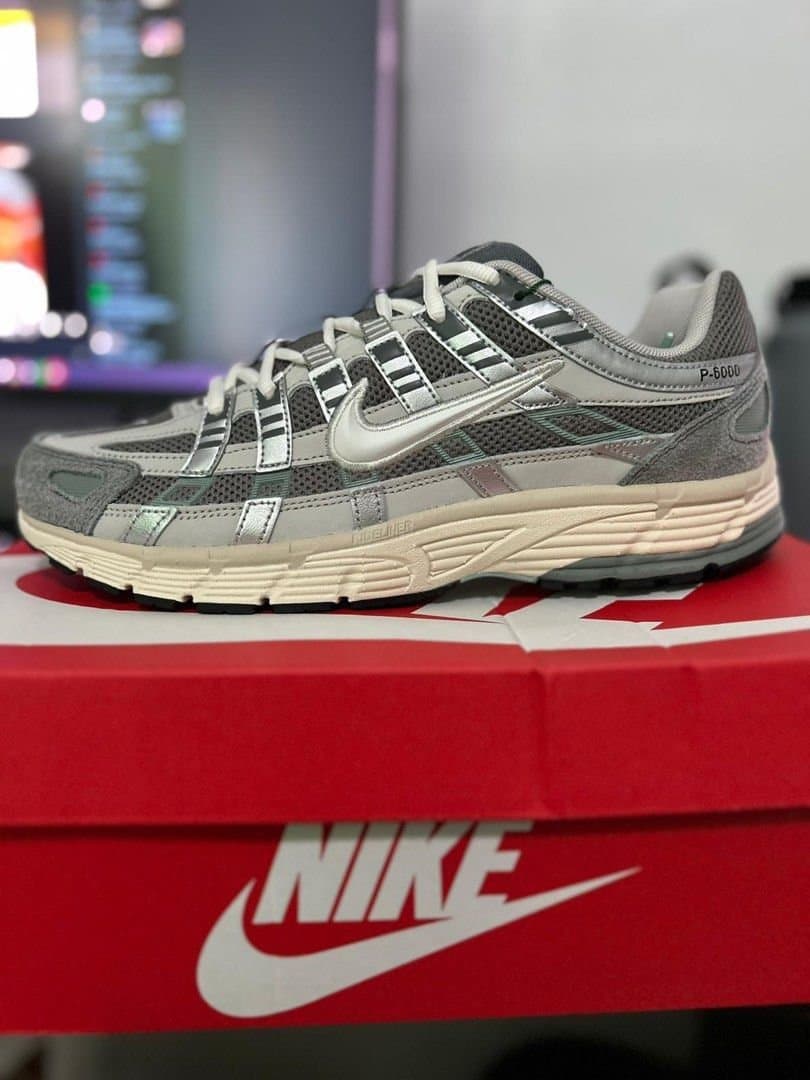 NIKE P-6000 Trainer 'Flat Pewter' - Retro 2000s Mesh Sneaker (FN7509-029) - Thumbnail 4