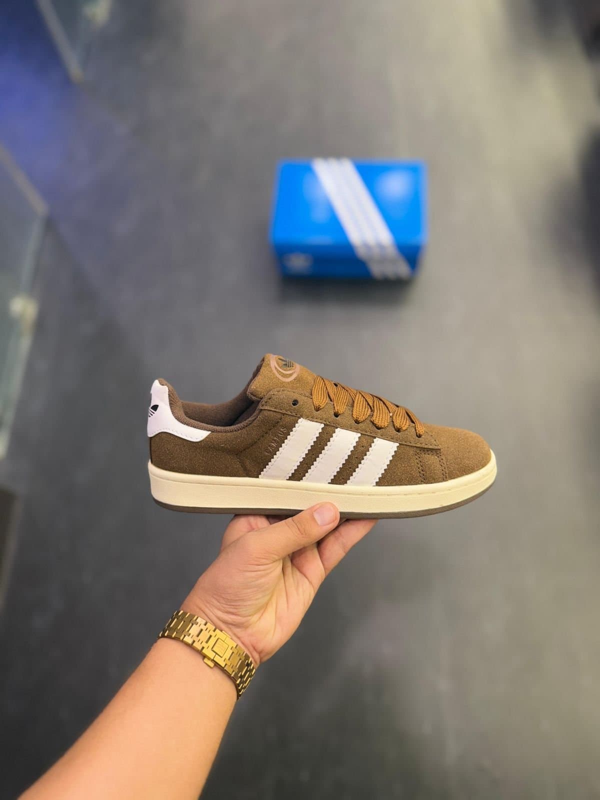 ADIDAS ORIGINALS Campus 00s Men's Brown Suede Sneakers - Showroom Quality - Thumbnail 6