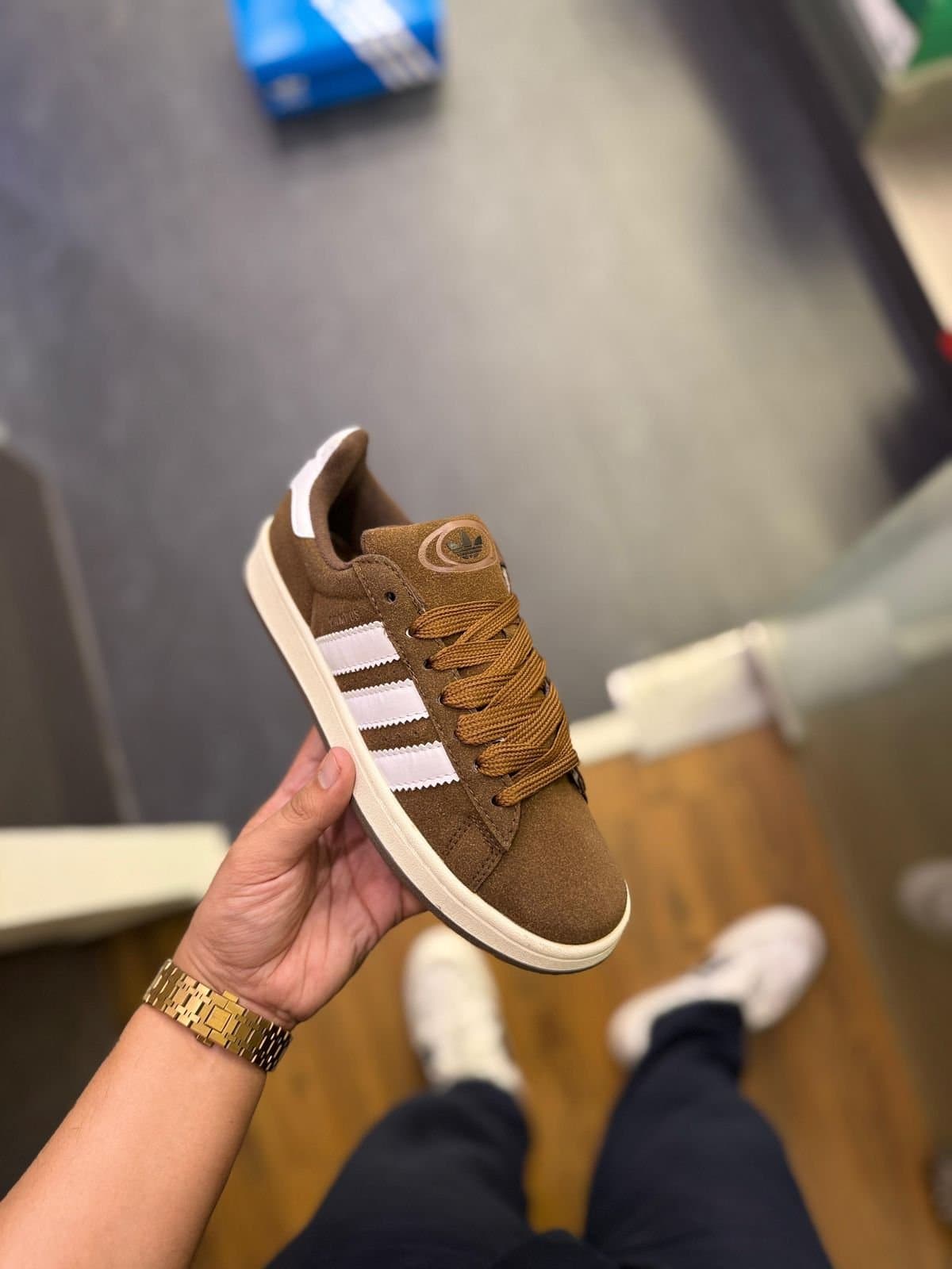 ADIDAS ORIGINALS Campus 00s Men's Brown Suede Sneakers - Showroom Quality - Thumbnail 2