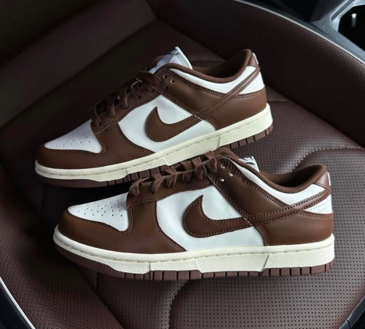 Nike Dunk Low Retro "Cacao Wow" (Sail / Cacao Wow - Coconut Milk) - Premium Leather Sneakers - Thumbnail 4