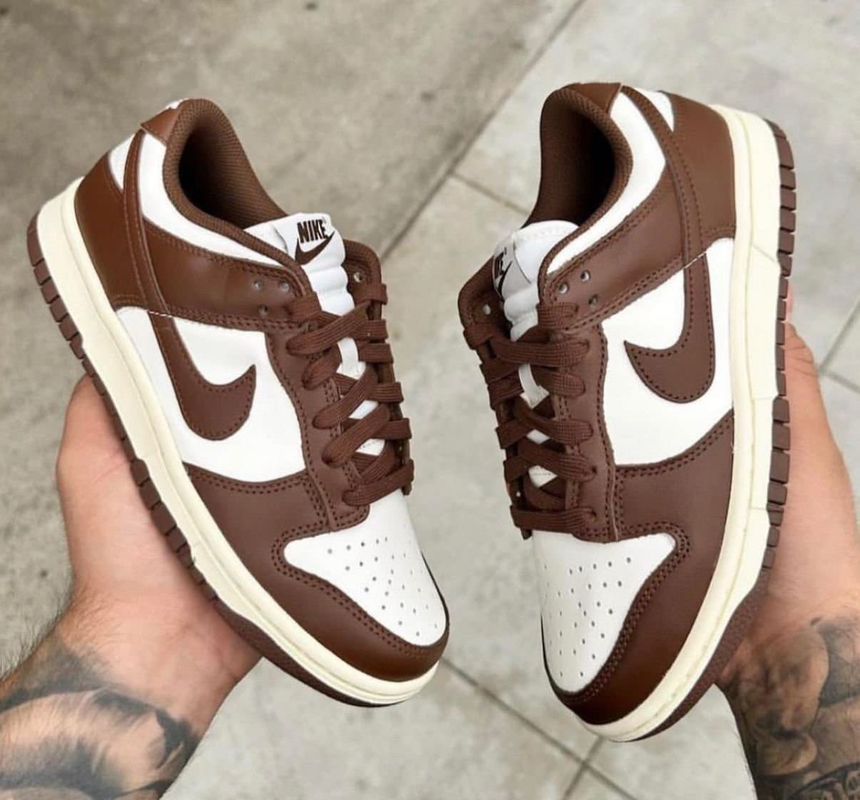 Nike Dunk Low Retro "Cacao Wow" (Sail / Cacao Wow - Coconut Milk) - Premium Leather Sneakers - Thumbnail 5