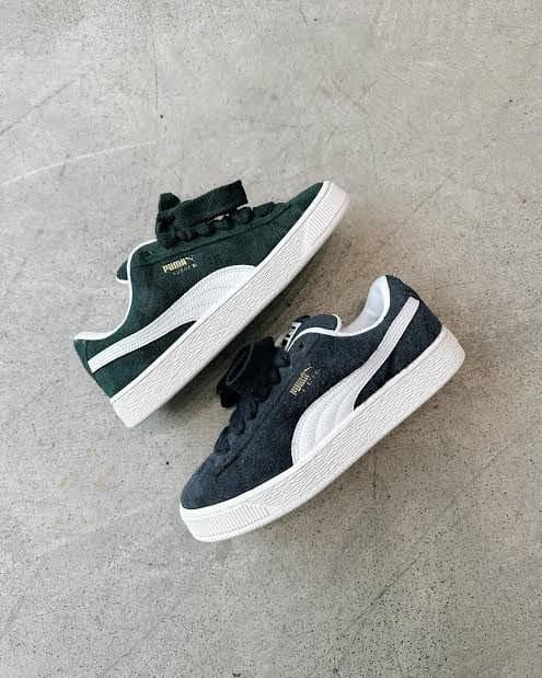 Puma Suede Classic XXI Sneakers - Deep Green / White | Men's Iconic Trainer - Thumbnail 6