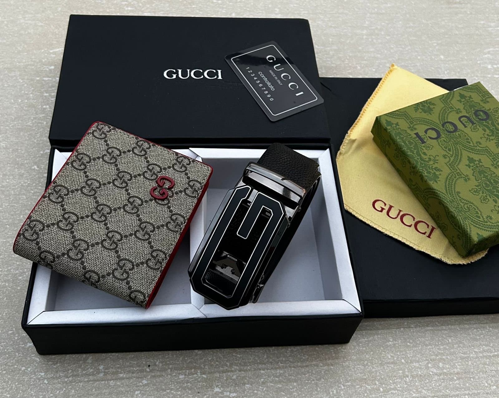 GUCCI Heavy Wallet &amp; Belt Combo - Thumbnail 9