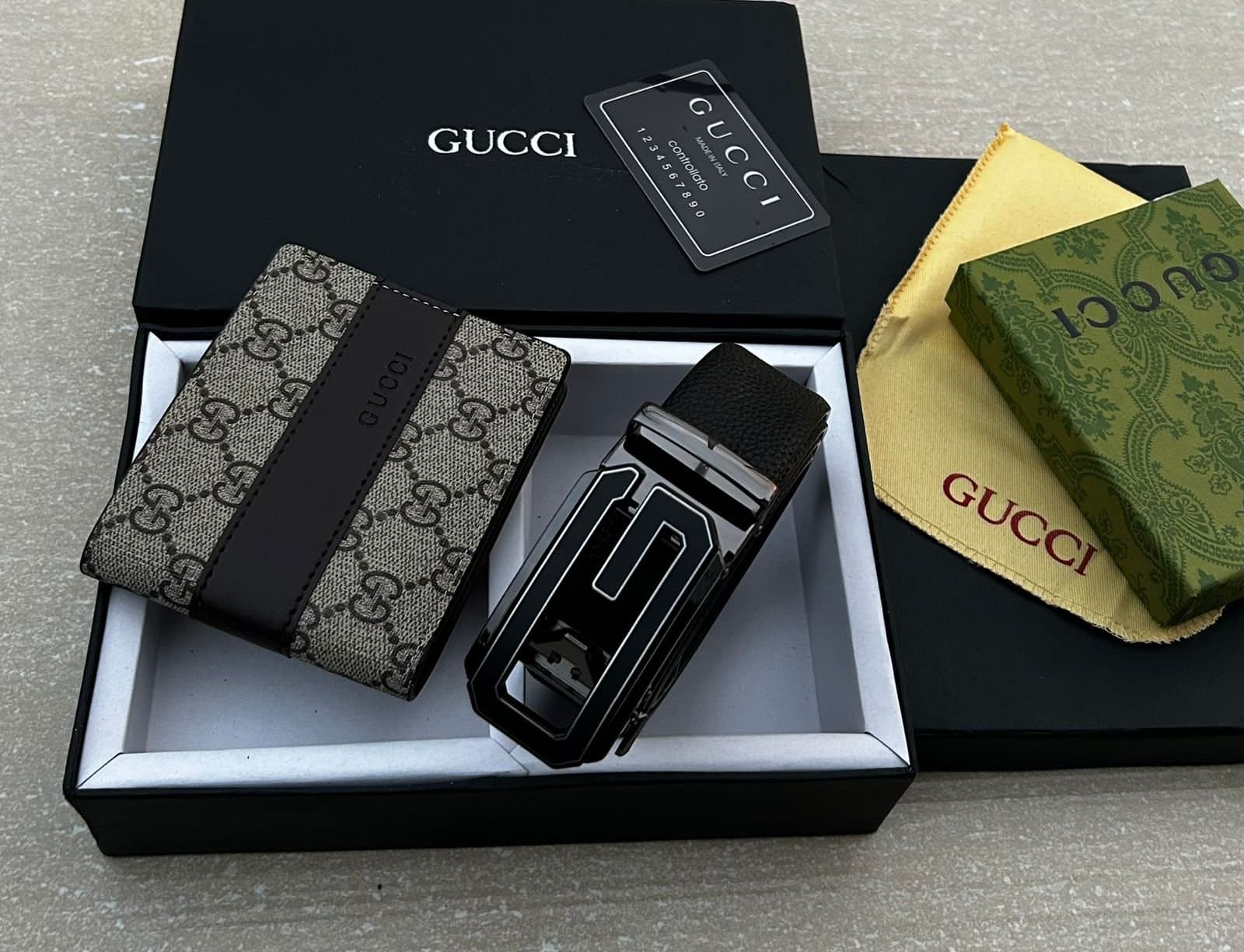 GUCCI Heavy Wallet &amp; Belt Combo - Thumbnail 5