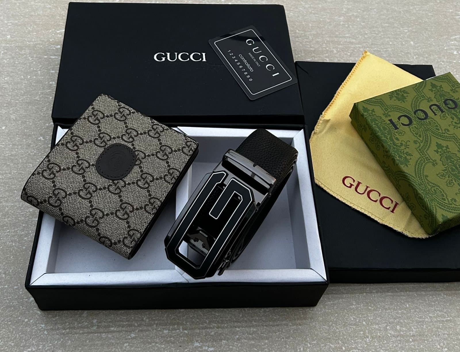 GUCCI Heavy Wallet &amp; Belt Combo - Thumbnail 7