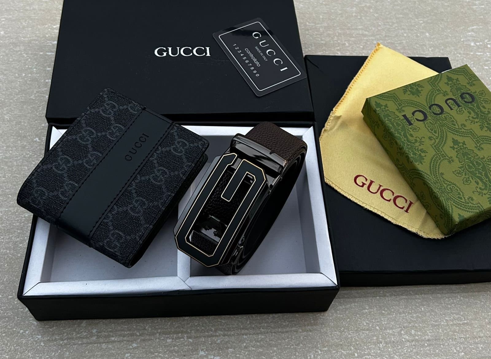 GUCCI Heavy Wallet &amp; Belt Combo - Thumbnail 2