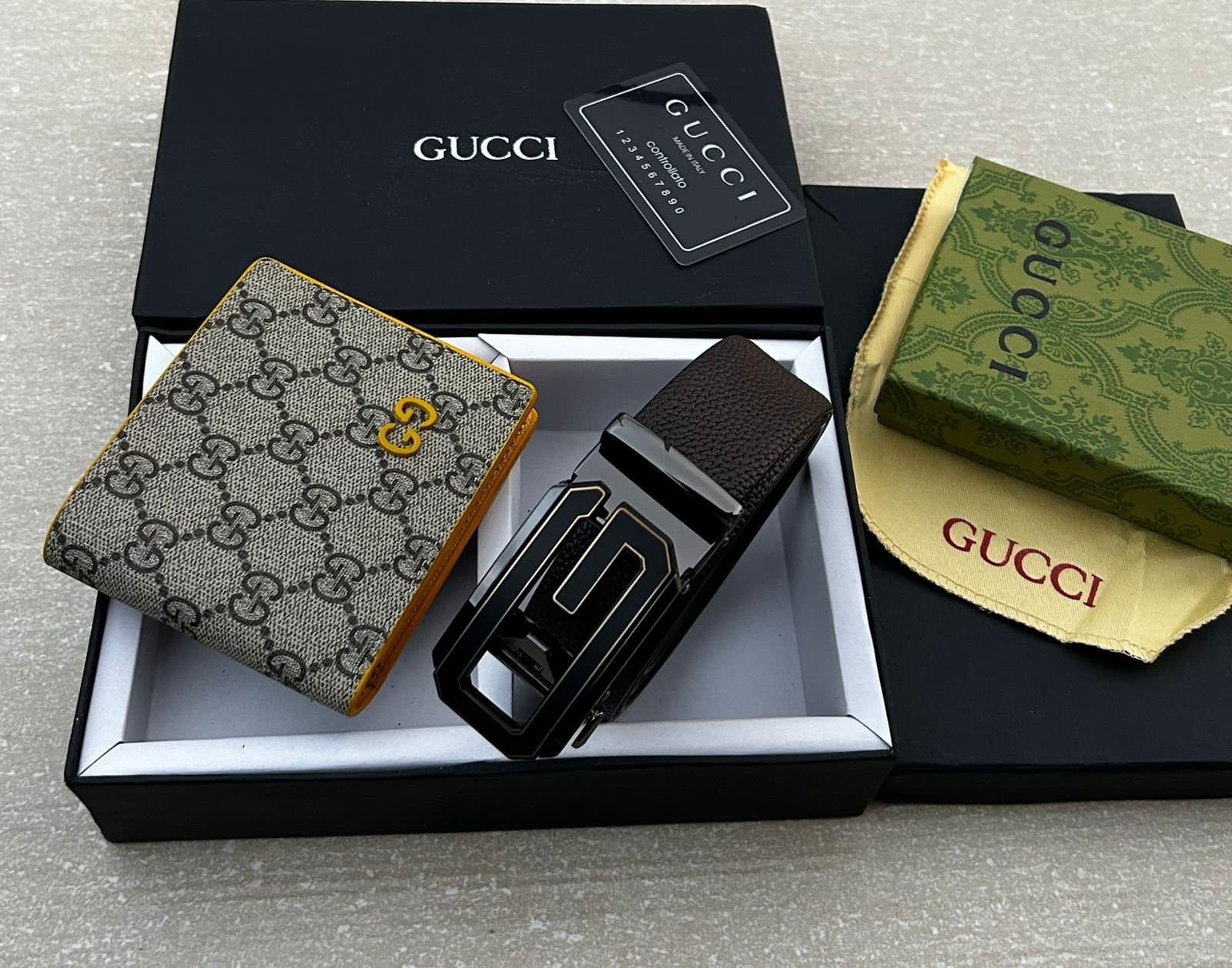 GUCCI Heavy Wallet &amp; Belt Combo - Thumbnail 3
