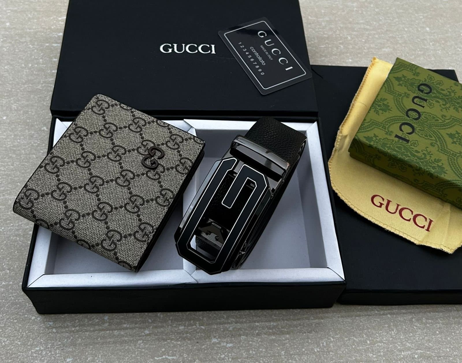 GUCCI Heavy Wallet &amp; Belt Combo - Thumbnail 6