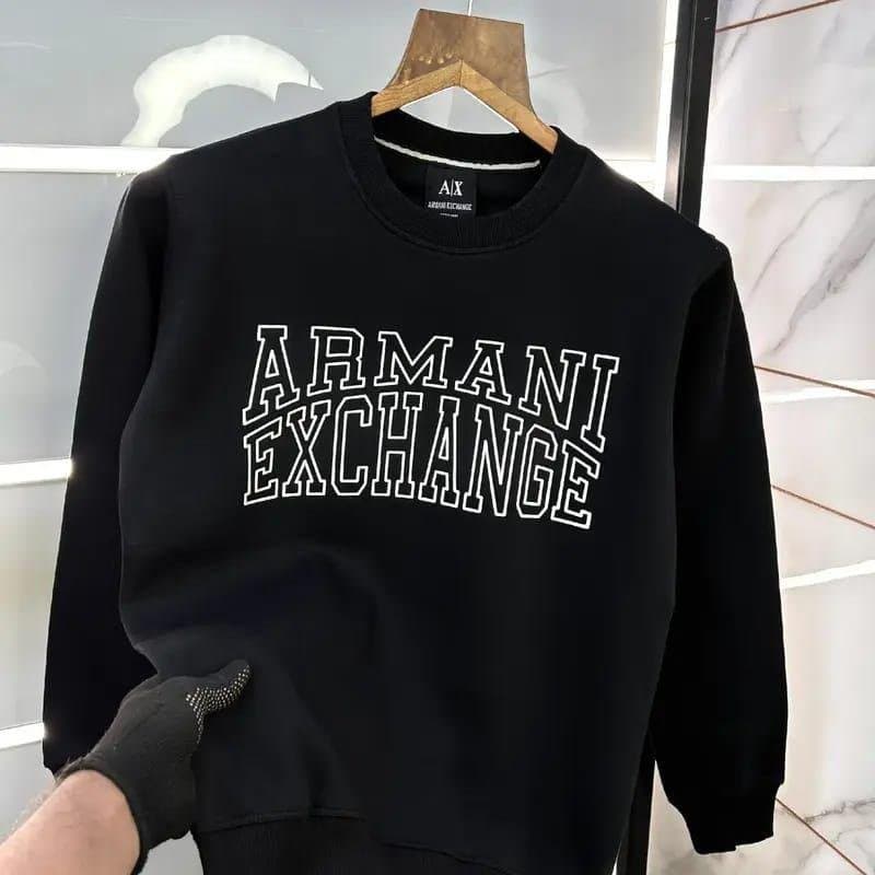 Men's Collegiate Arch Graphic Print Sweatshirt | Premium Fleece Pullover (Available in Black &amp; White)