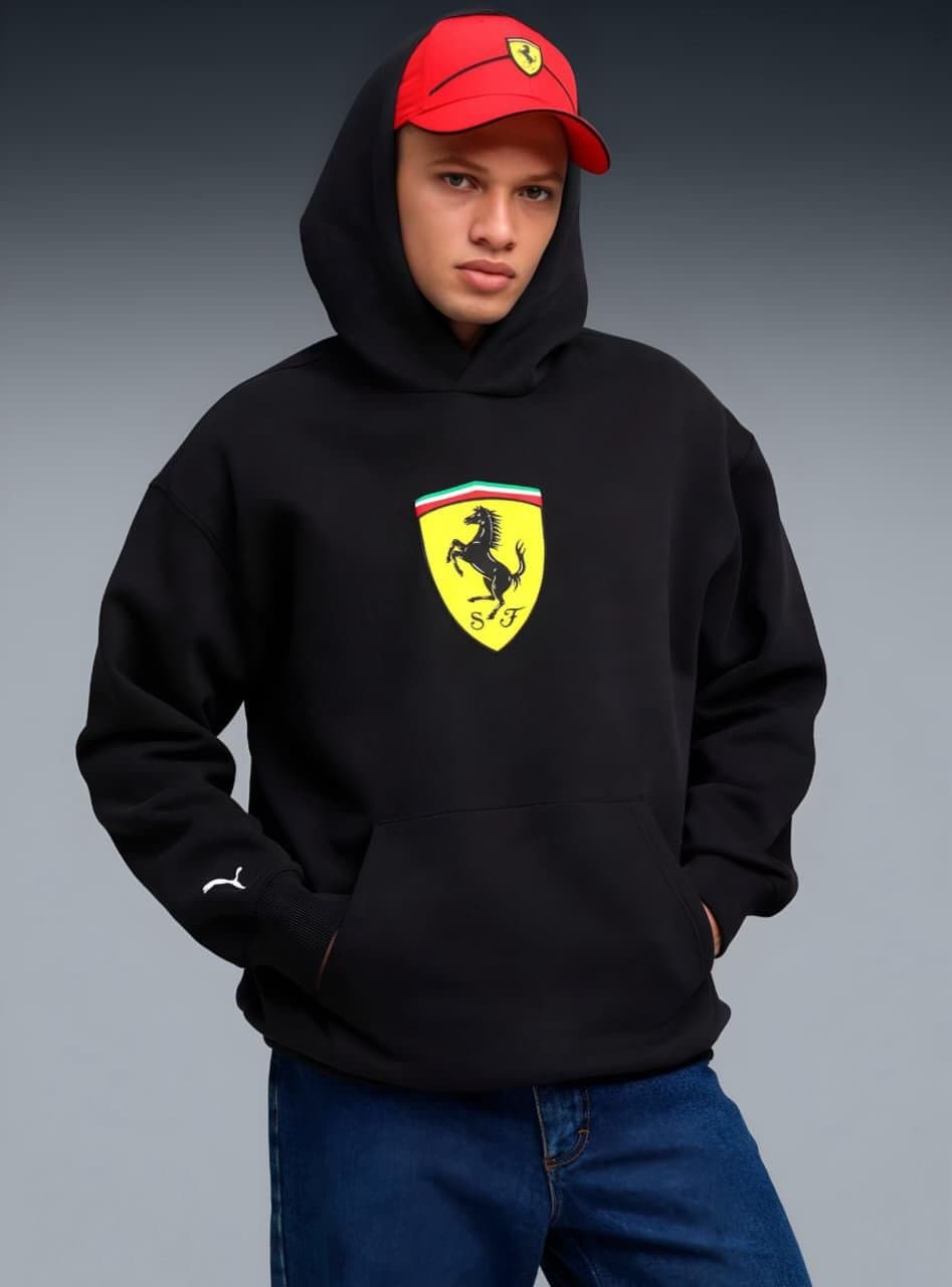 Men's Motorsport-Inspired Graphic Hoodie | Premium Fleece Pullover Sweatshirt - Thumbnail 6