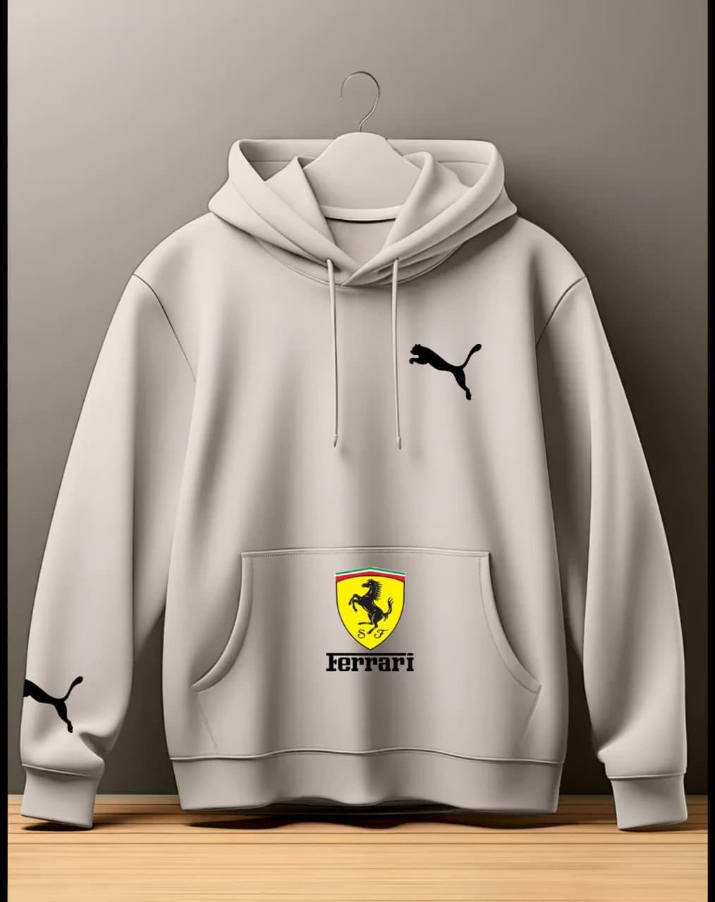 Men's Motorsport-Inspired Graphic Hoodie | Premium Fleece Pullover Sweatshirt - Thumbnail 2