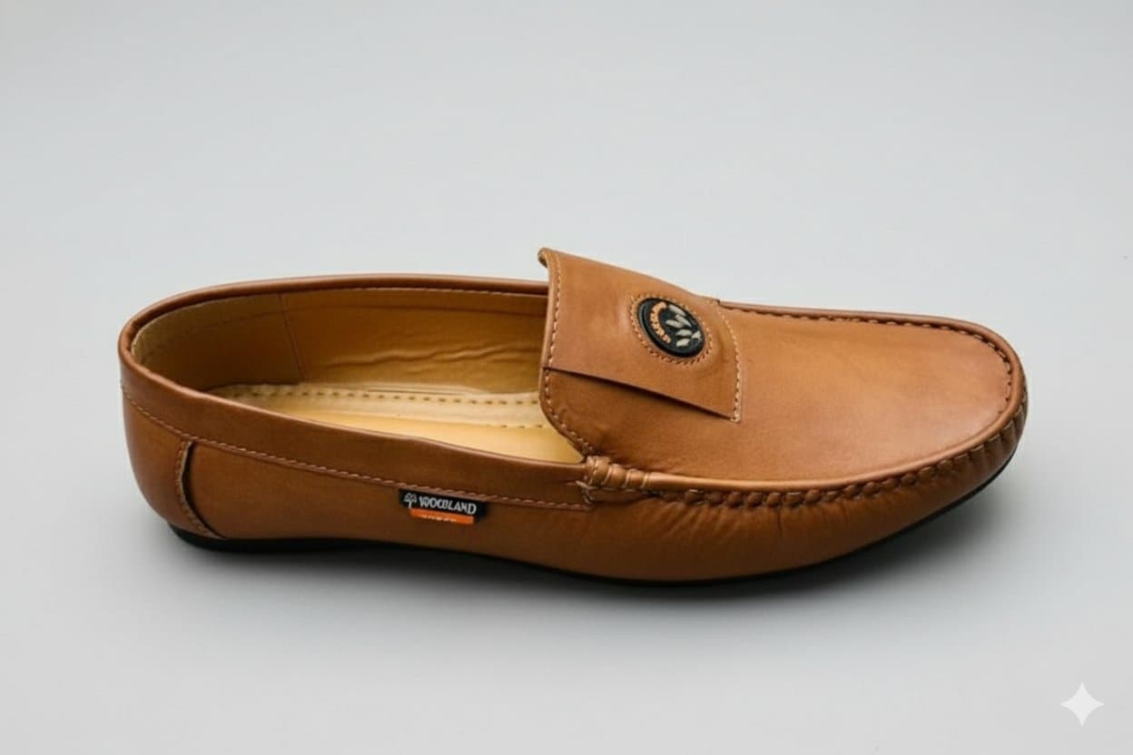 Men's Classic Faux Leather Slip-On Moccasin Loafers - Thumbnail 2