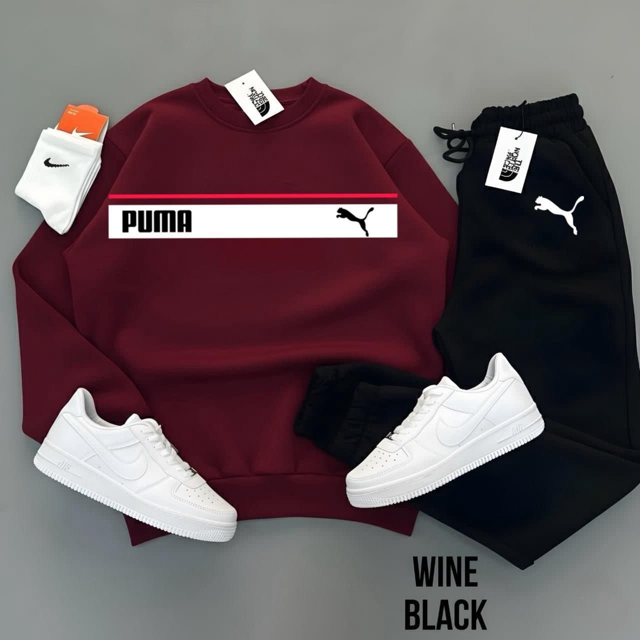 Men's Premium Heavyweight Fleece Tracksuit Set | 380 GSM Warm Winter Sweatsuit - Thumbnail 4