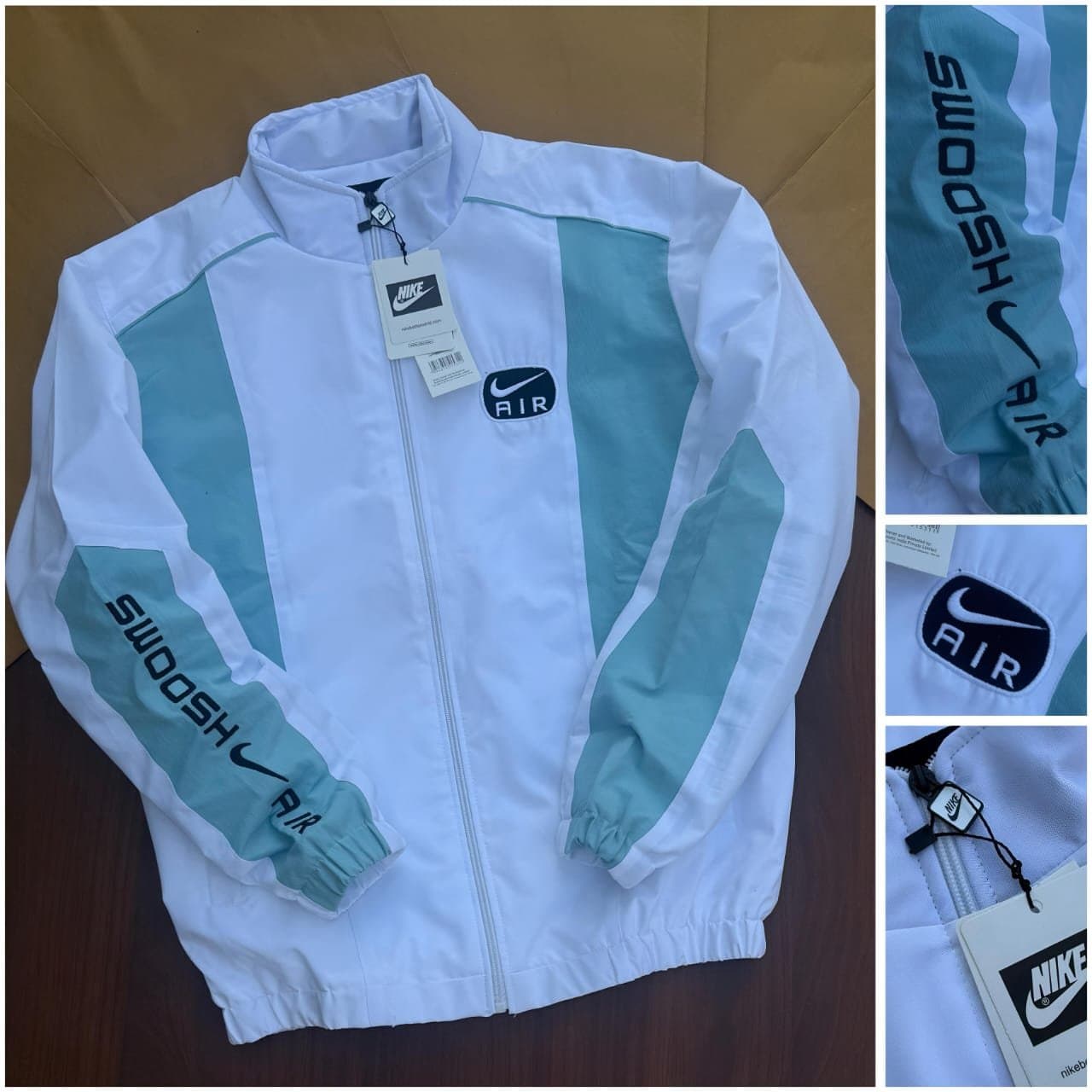 Men's Lightweight Color-Block Athletic Windbreaker Jacket - Thumbnail 3