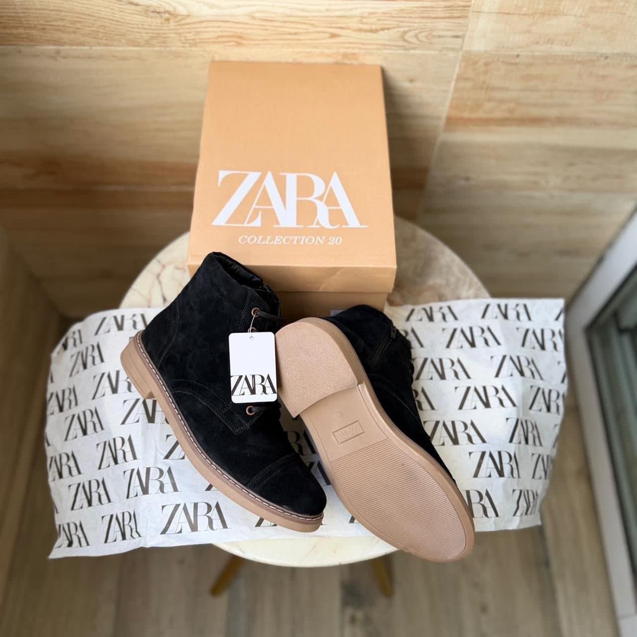 Men's Classic Suede-Finish Ankle Boots with Side Zipper