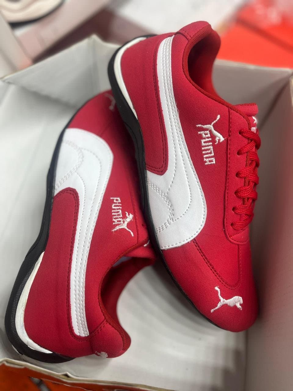 Men's Classic Motorsport-Inspired Sneakers | Slim-Fit Casual Driving Shoes - Thumbnail 2