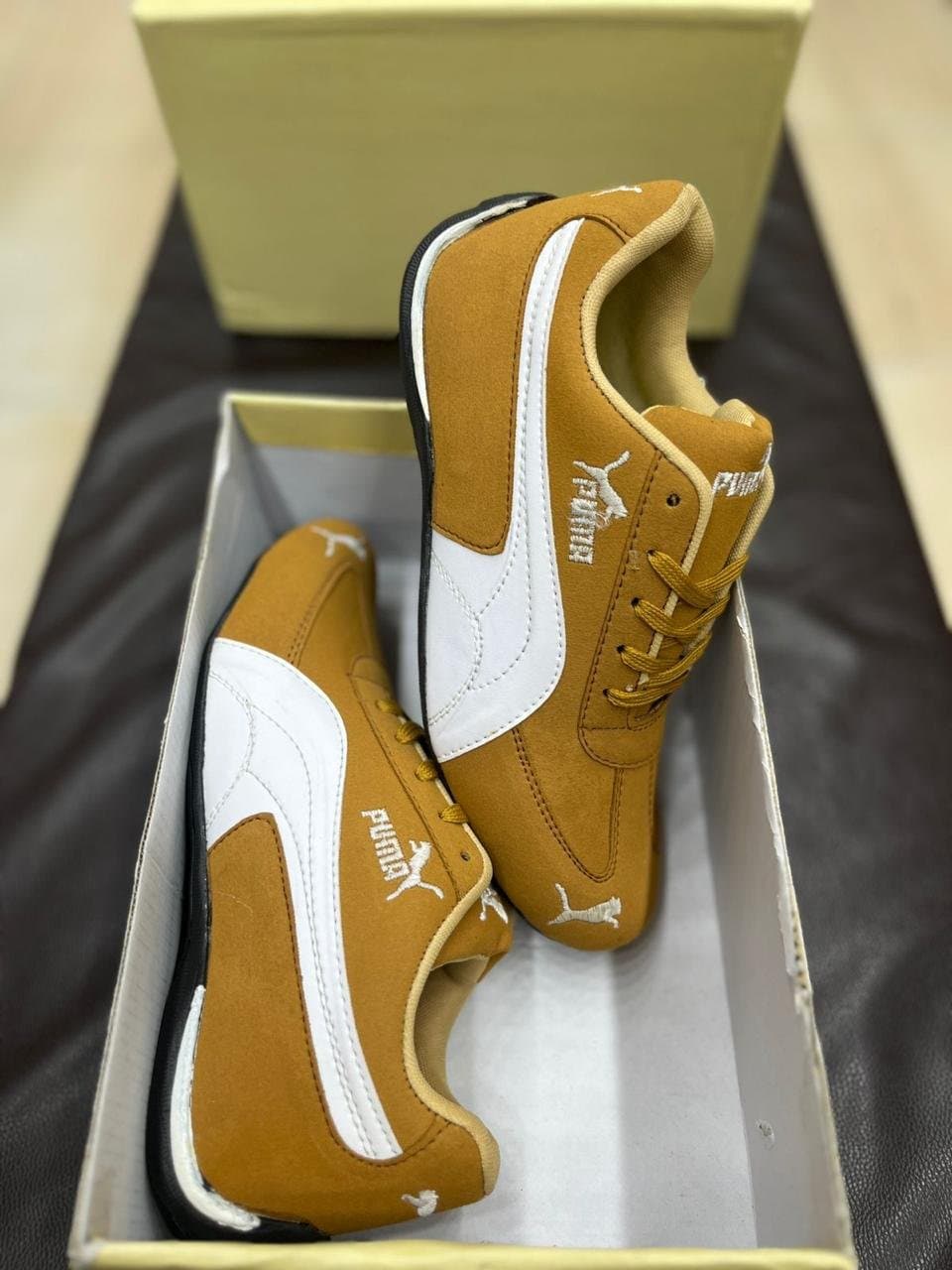 Men's Classic Motorsport-Inspired Sneakers | Slim-Fit Casual Driving Shoes