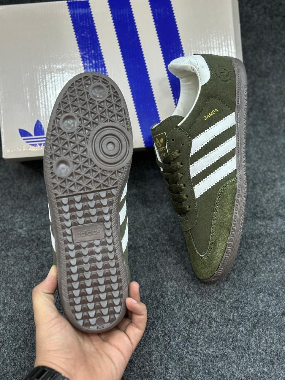 Classic Suede T-Toe Sneakers - Olive Green