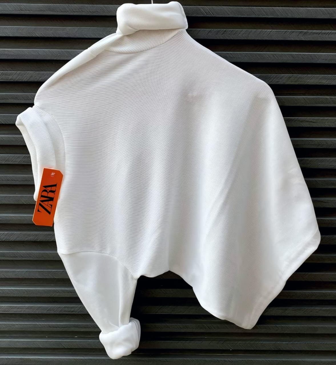 Men's Slim Fit Ribbed Turtleneck T-Shirt | Premium High-Neck Full-Sleeve Pullover