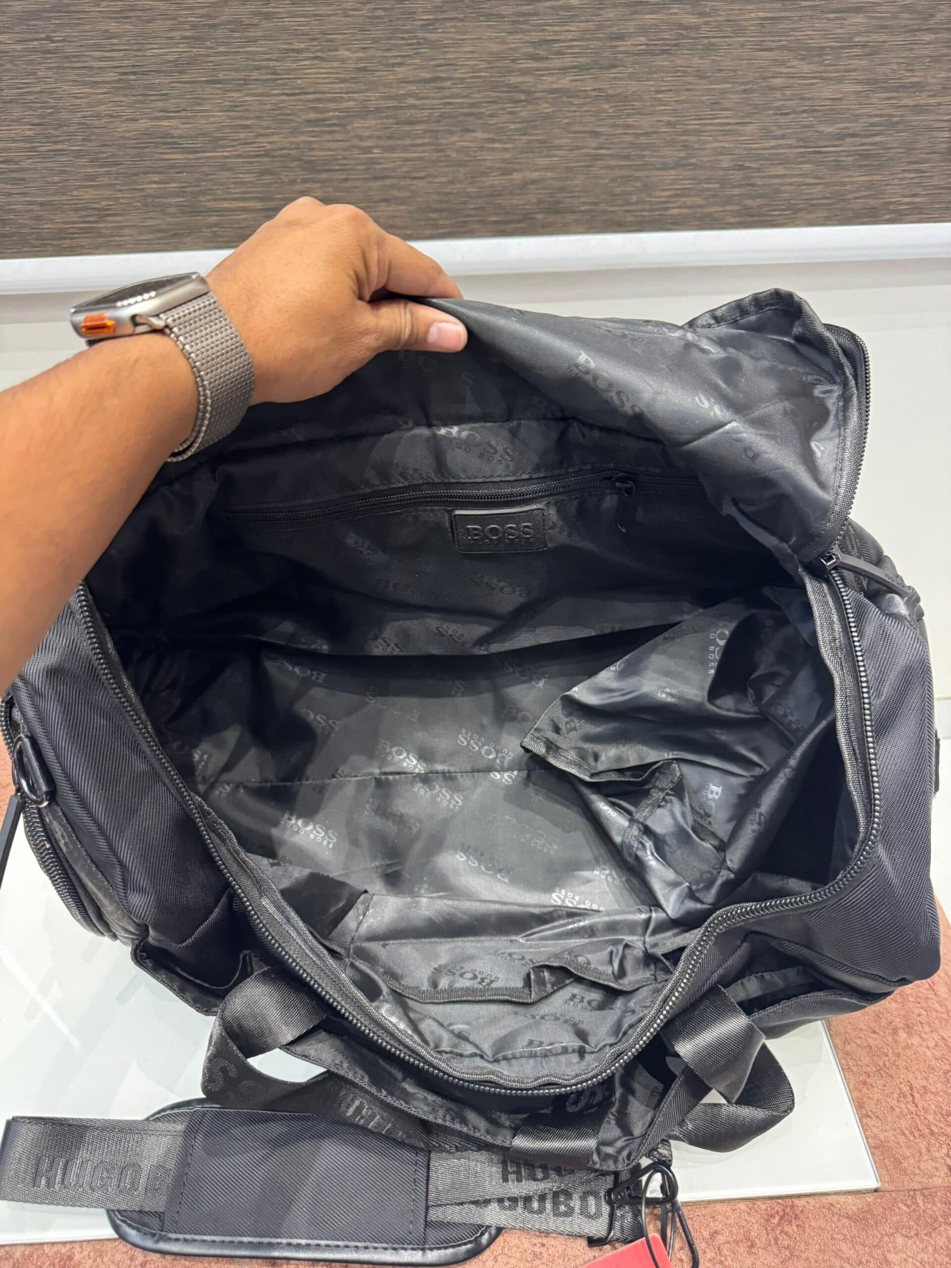 Premium Multi-Pocket Travel &amp; Gym Duffel Bag - Black