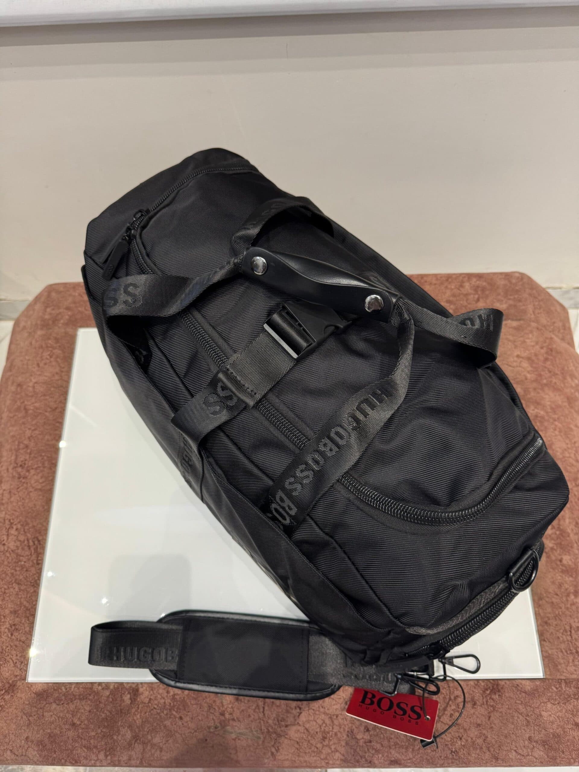 Premium Multi-Pocket Travel &amp; Gym Duffel Bag - Black - Thumbnail 4