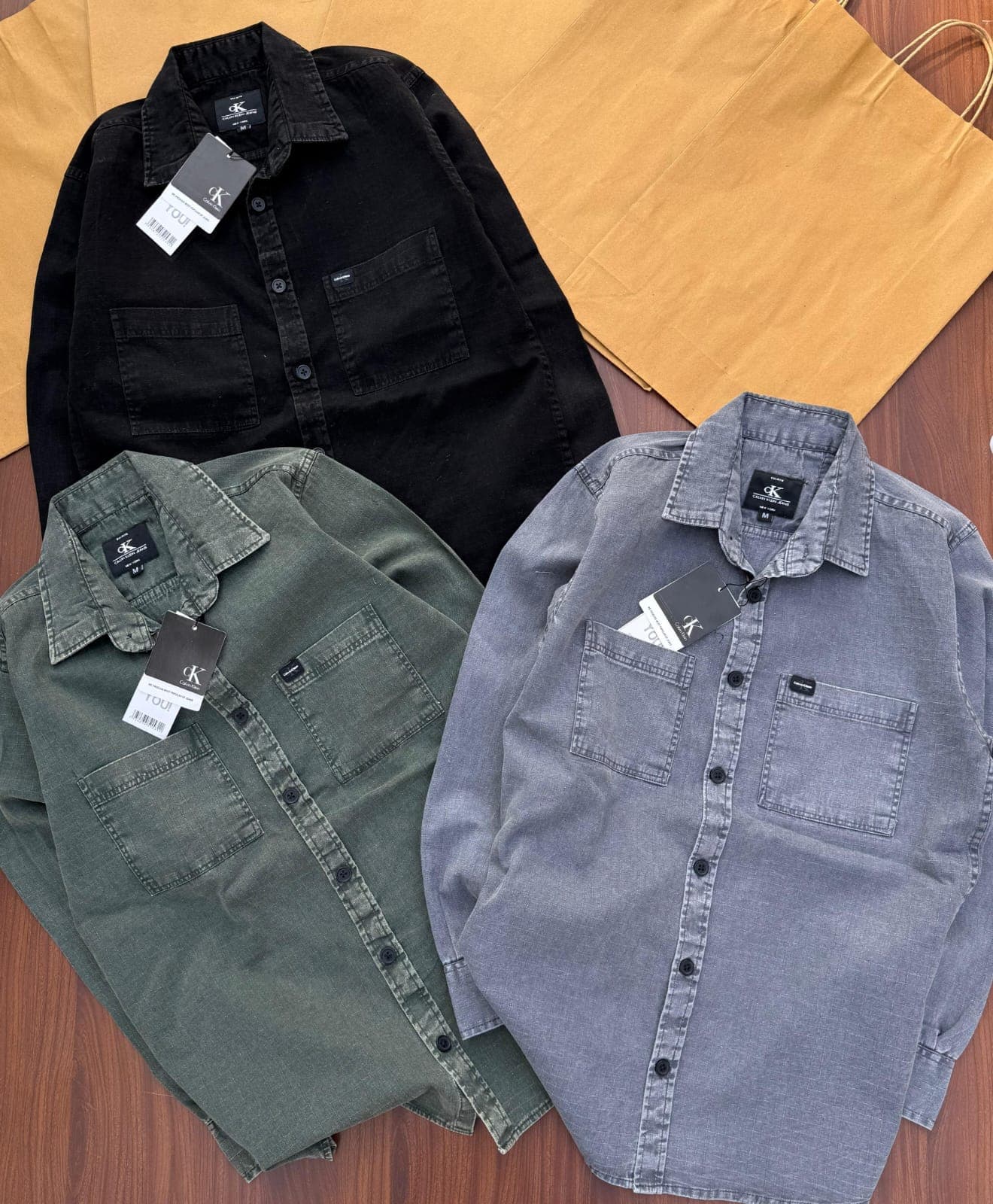 Calvin Klein Men’s Solid Casual Shirt | Premium Cotton Full Sleeve Shirt