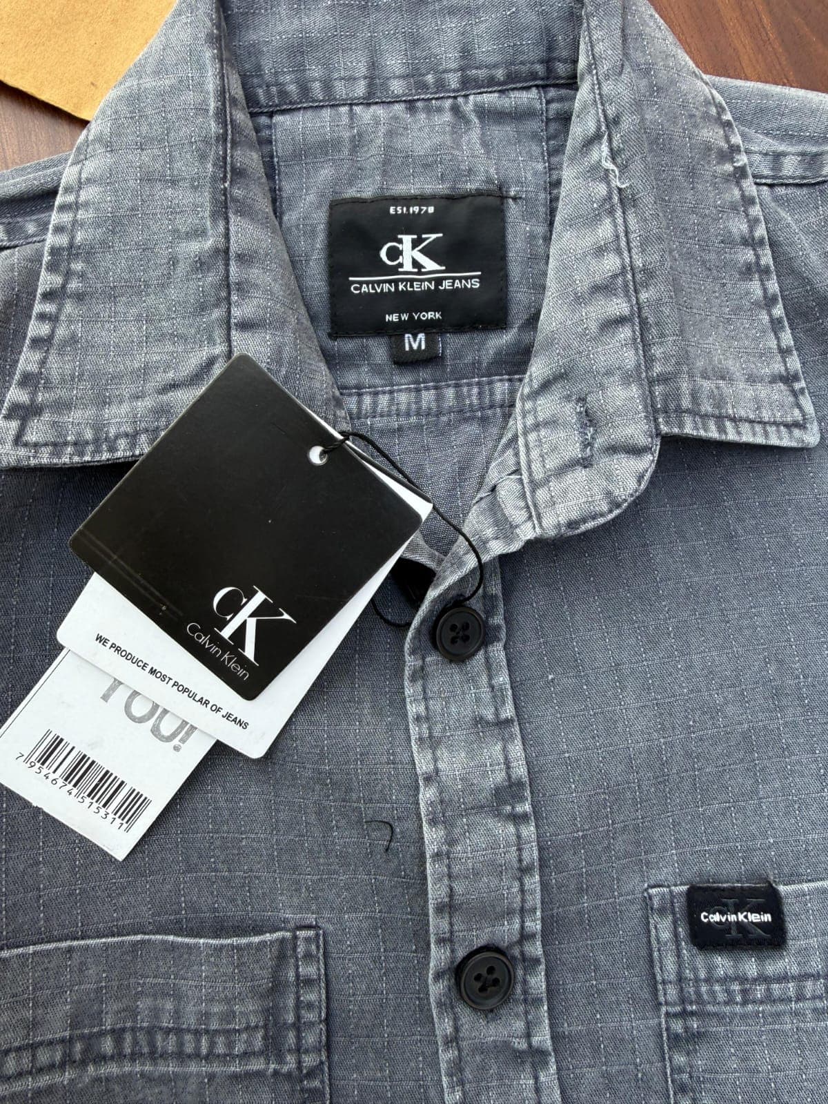 Calvin Klein Men’s Solid Casual Shirt | Premium Cotton Full Sleeve Shirt - Thumbnail 2