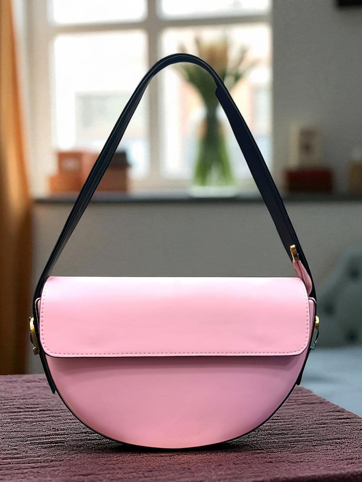 New Trendy Sling Bag for Women – Premium Half Moon Handbag - Thumbnail 4