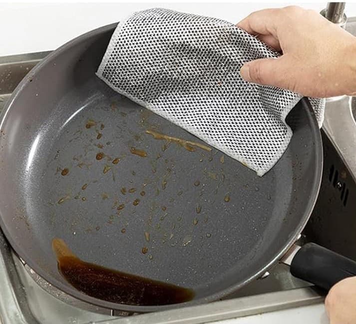 reusable steel wire kitchen cleaning cloth
