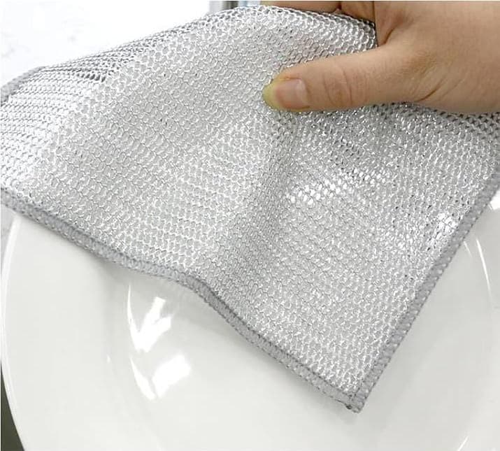 reusable steel wire kitchen cleaning cloth