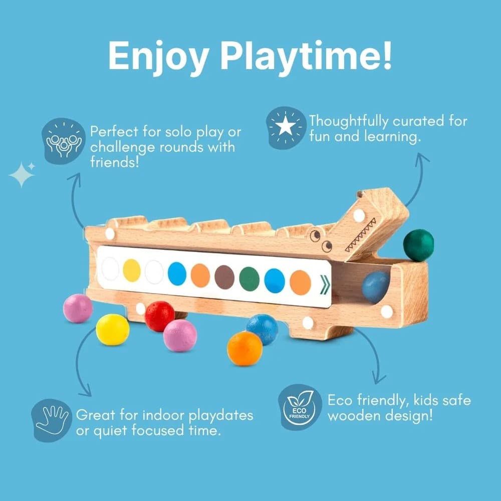 wooden snap and sort educational toy