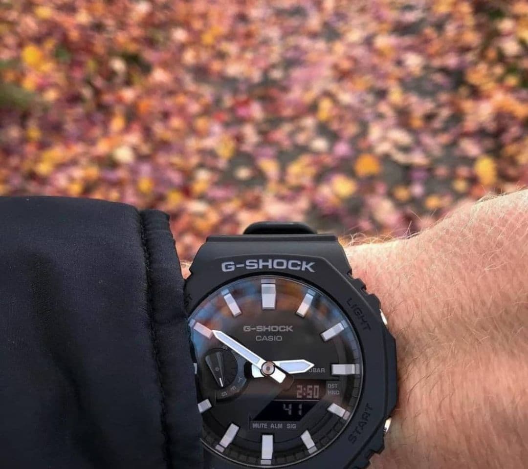 G-Shock GA-2100 Casio Oak Black Unisex Watch – Fibre Strap, Shock & Water Resistant