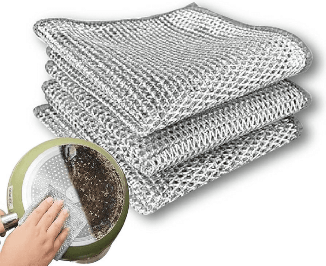 steel wire dish cloth for stove grease removal