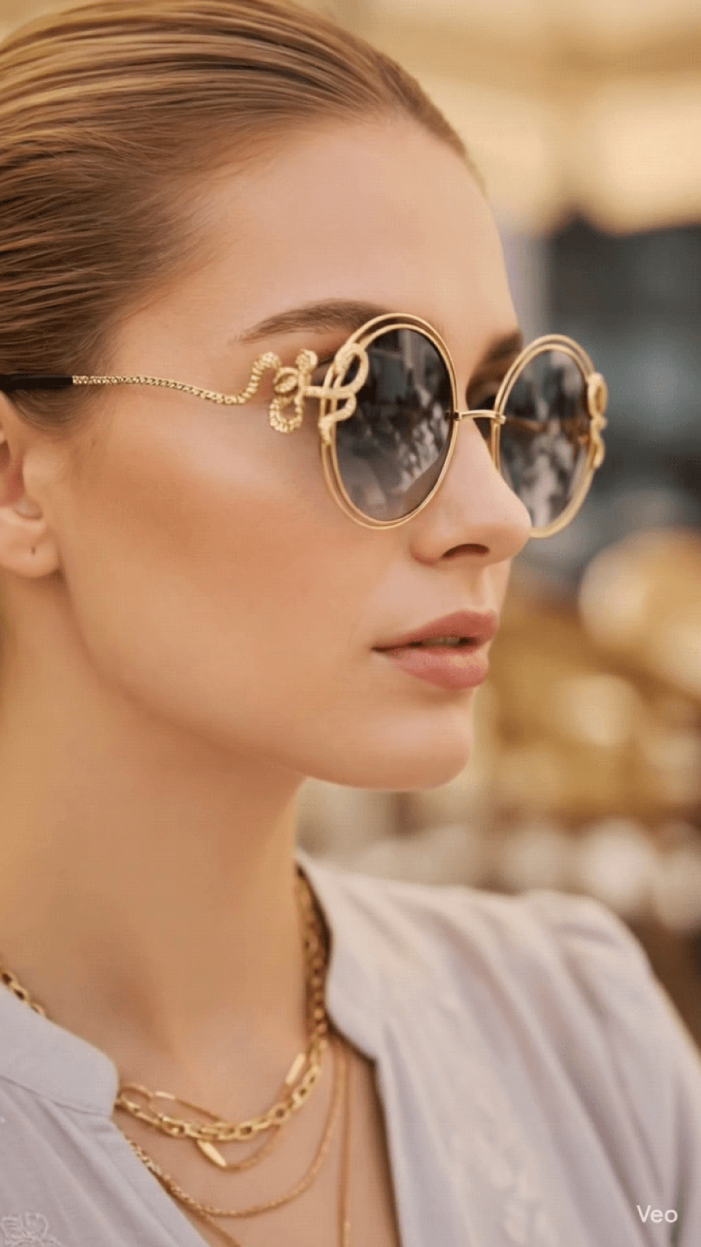 Roberto Cavalli Women’s Round Sunglasses – UV Protected