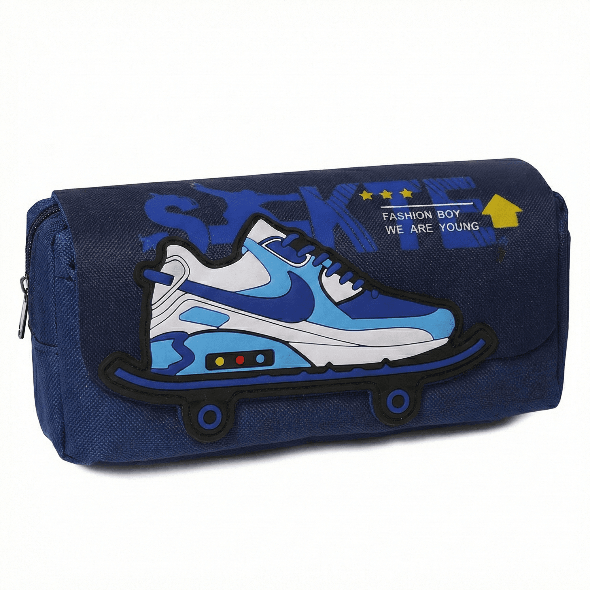 Skate Design Pencil Pouch for Kids | School Supplies (1 Piece) - Thumbnail 3