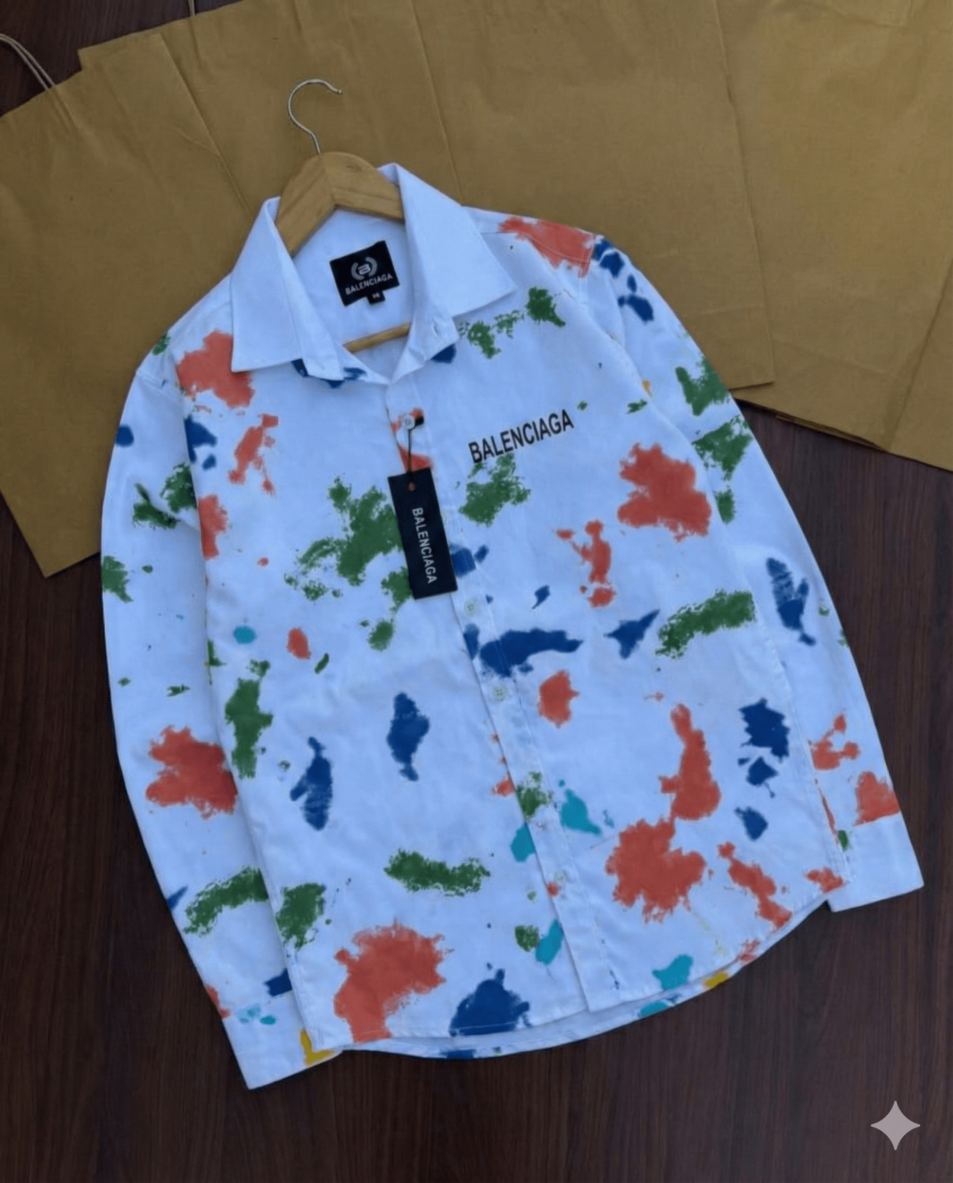 Balenciaga Heavy Cotton Cargo Shirt – Premium Comfort Fit Casual Shirt (2 Colours) - Thumbnail 2