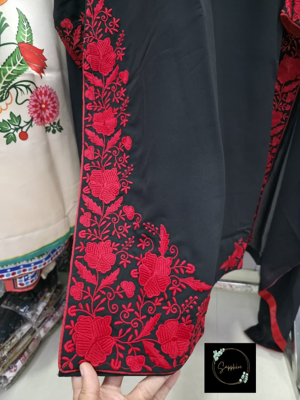 SAPPHIRE Saiyyara-1 Designer Georgette Kurta Set with Dupatta - Thumbnail 4