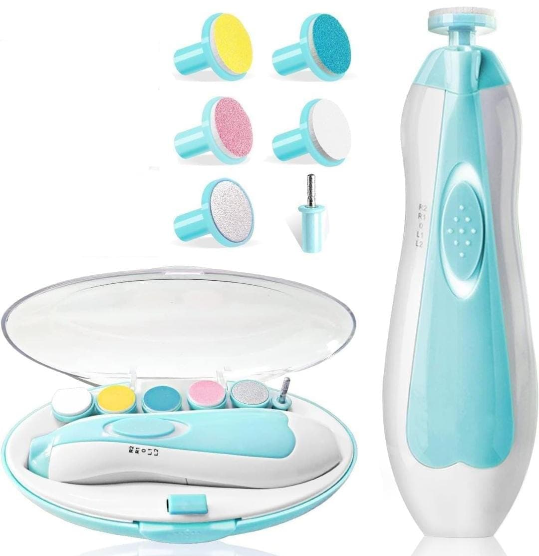 Baby Nail Trimmer Electric 6-in-1 Set – Safe Nail Care Tool for Newborns, Kids & Adults