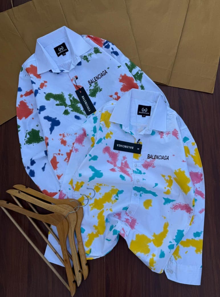 Balenciaga Heavy Cotton Cargo Shirt – Premium Comfort Fit Casual Shirt (2 Colours) - Thumbnail 4