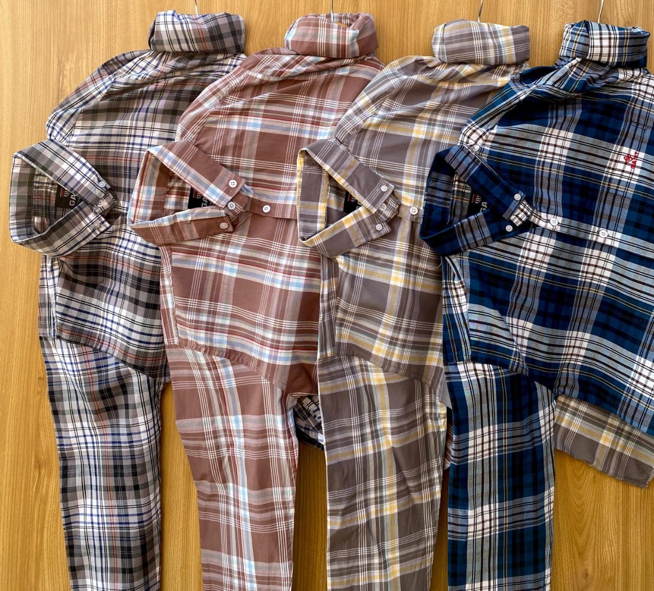 GANT Paper Cotton Check Shirt for Men – Full Sleeves Down Button Casual Shirt (4 Colors)