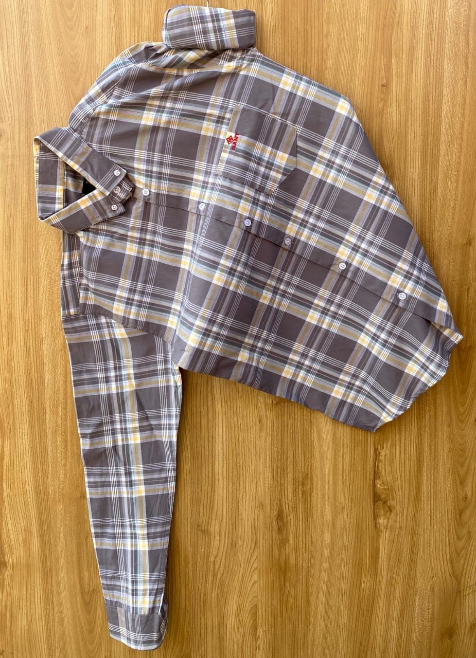 GANT Paper Cotton Check Shirt for Men – Full Sleeves Down Button Casual Shirt (4 Colors) - Thumbnail 3