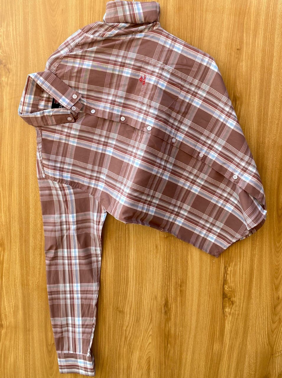 GANT Paper Cotton Check Shirt for Men – Full Sleeves Down Button Casual Shirt (4 Colors) - Thumbnail 2