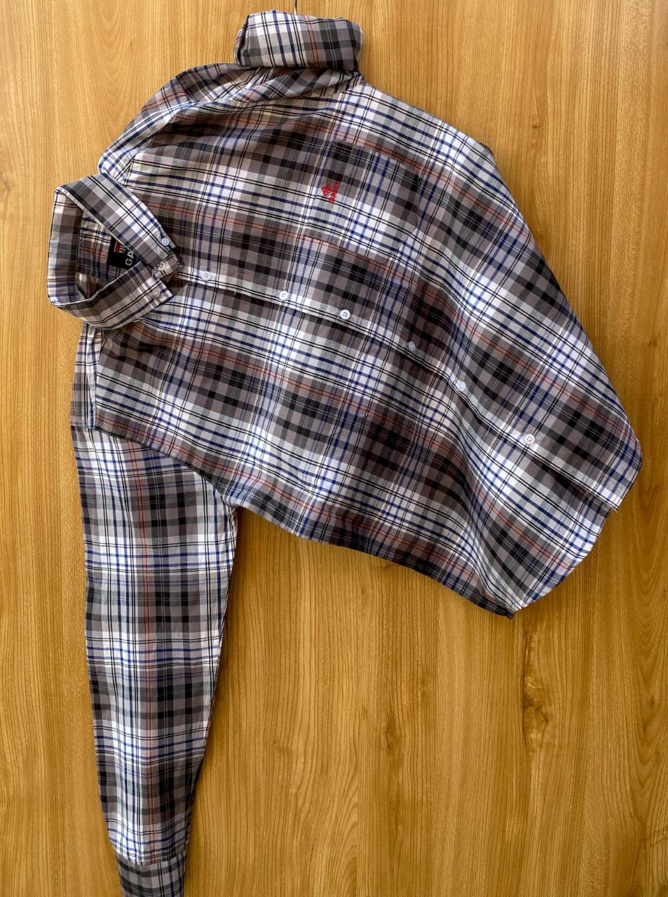 GANT Paper Cotton Check Shirt for Men – Full Sleeves Down Button Casual Shirt (4 Colors) - Thumbnail 5