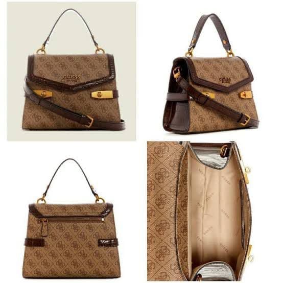 GUESS Henkeltasche Zadie 4G Logo Handbag with Long Belt & Dust Bag - Thumbnail 3