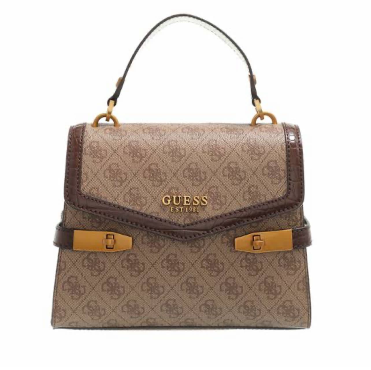 GUESS Henkeltasche Zadie 4G Logo Handbag with Long Belt & Dust Bag - Thumbnail 4