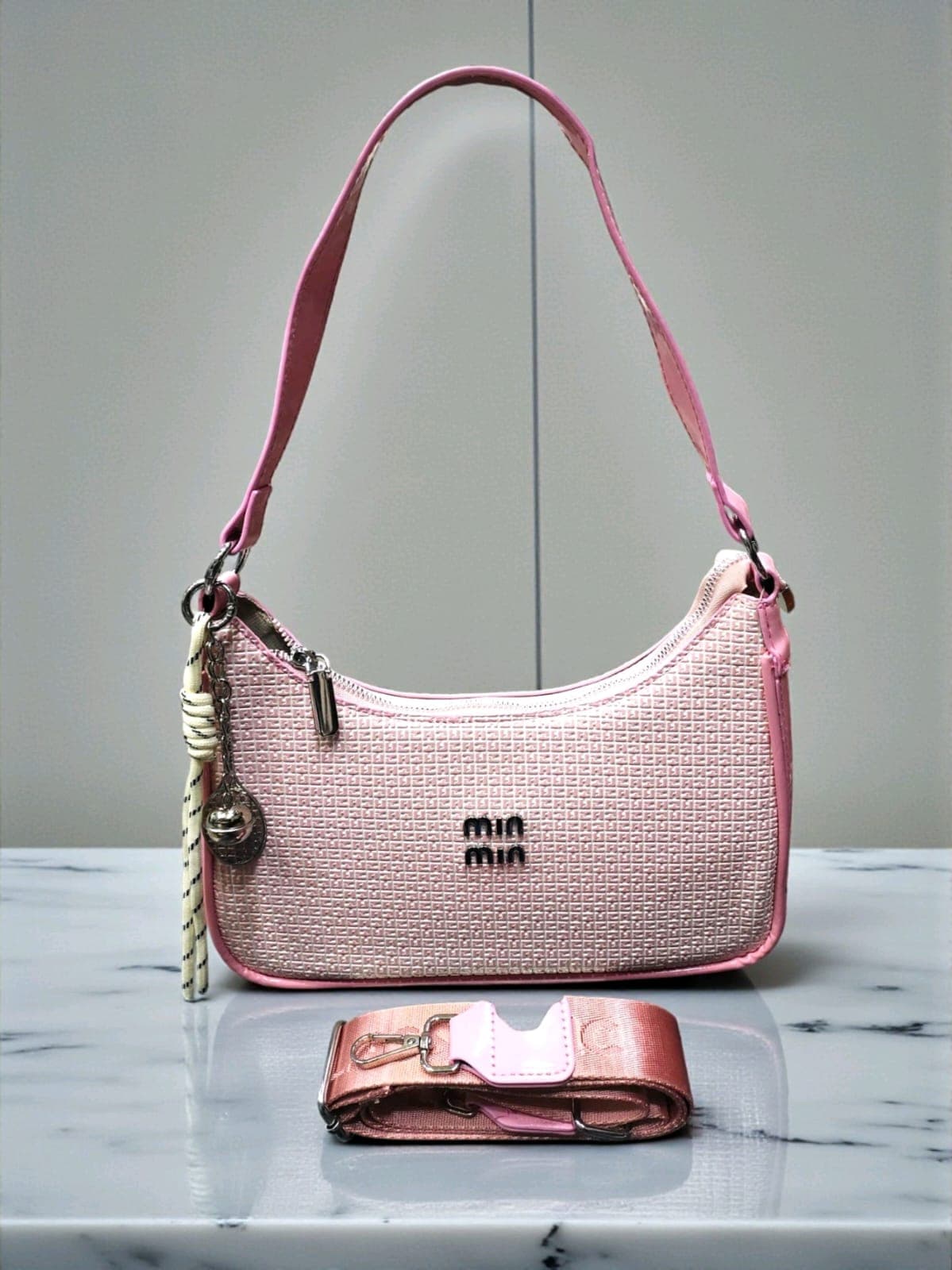 Premium Mini Shoulder Handbag for Women – Zip Closure with Broad Belt