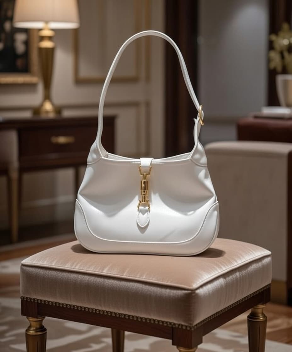 Gucci Jackie 1961 Medium Hobo Leather Bag for Women - Thumbnail 2