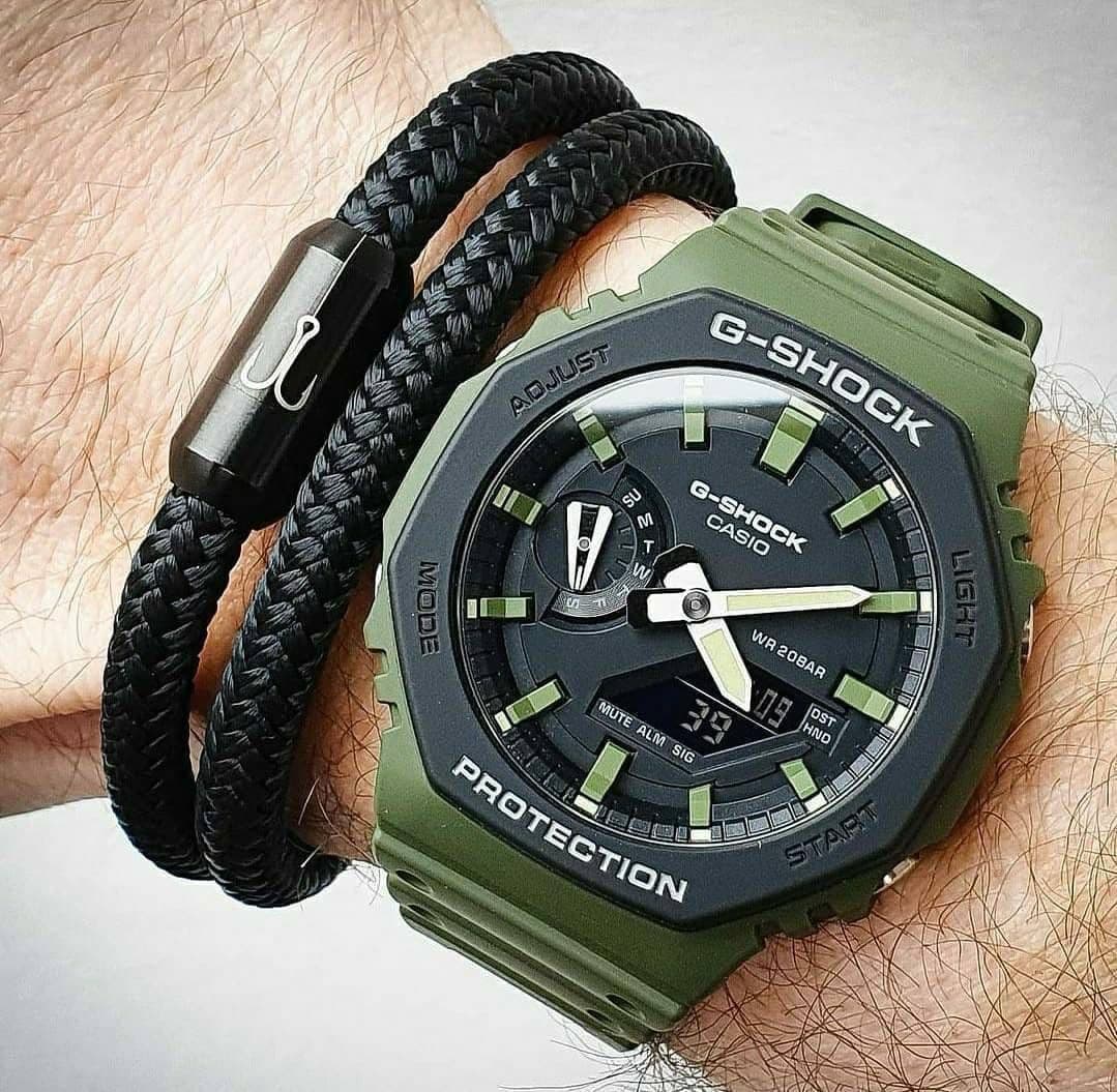 G-SHOCK GA-2100 Green Edition Carbon Core Guard Watch - Thumbnail 2