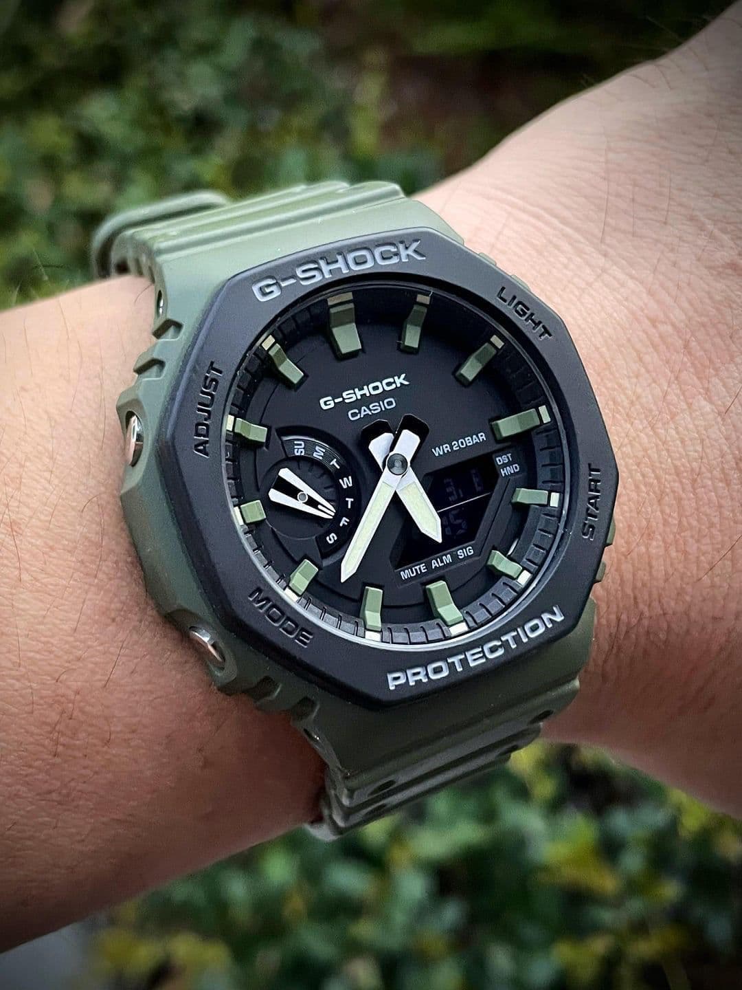 G-SHOCK GA-2100 Green Edition Carbon Core Guard Watch - Thumbnail 3